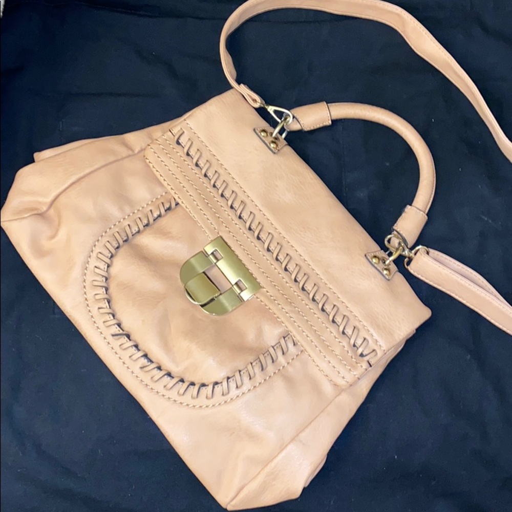 JustFab Beige satchel bag